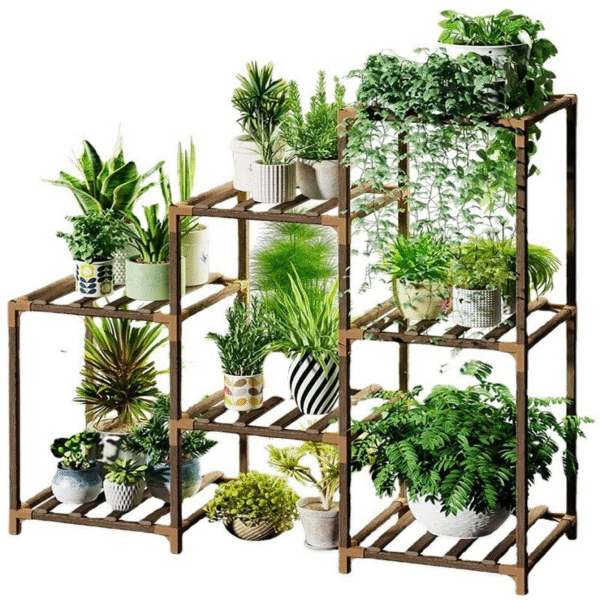 Plantenrek voor Binnen & Buiten – Stevige Plantenstandaard - 4 vakken