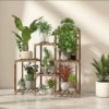 Plantenrek voor Binnen & Buiten – Stevige Plantenstandaard - 4 vakken