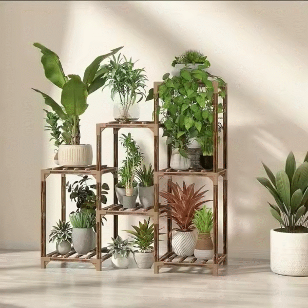 Plantenrek voor Binnen & Buiten – Stevige Plantenstandaard - 4 vakken